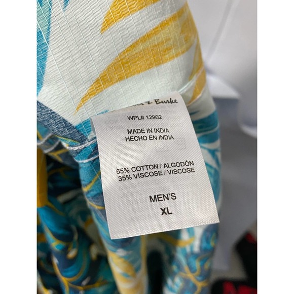 Oliver & Burke Hawaiian Shirt Tropical Island  Button Down Shirt XL - Picture 5 of 11